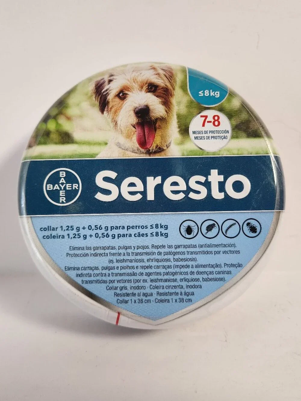 Seresto Flea And Tick Collar Small Dogs Up to 18 lbs 7-8 Month Treatment New